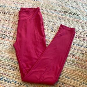 LulaRoe one size pink leggings
